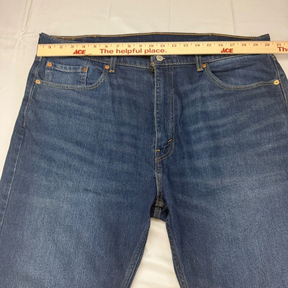 Levi's 505 Regular Fit Jeans Mens 40x32 Blue Straight‎ Leg Denim 00505-3172